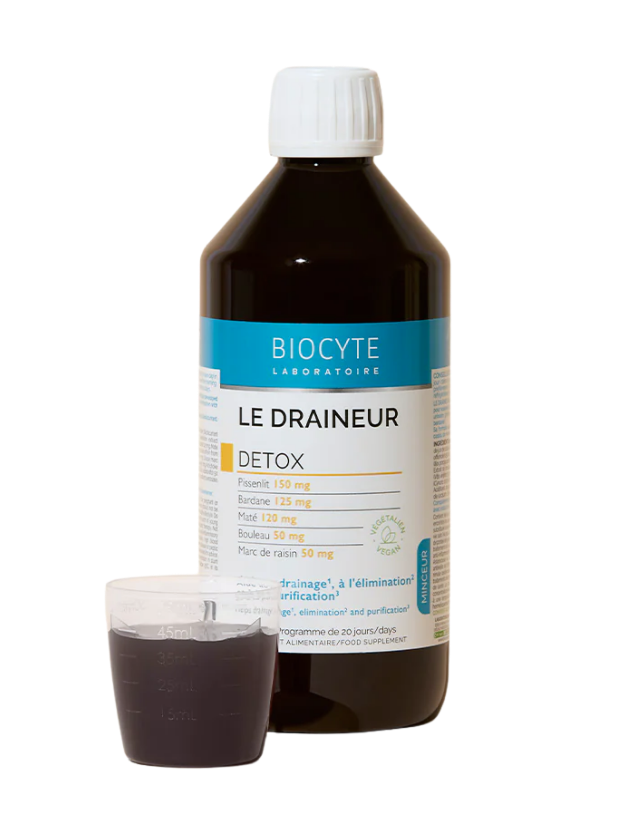 Bylinný nápoj do režimu odlehčení Le Draineur Biocyte 500 ml