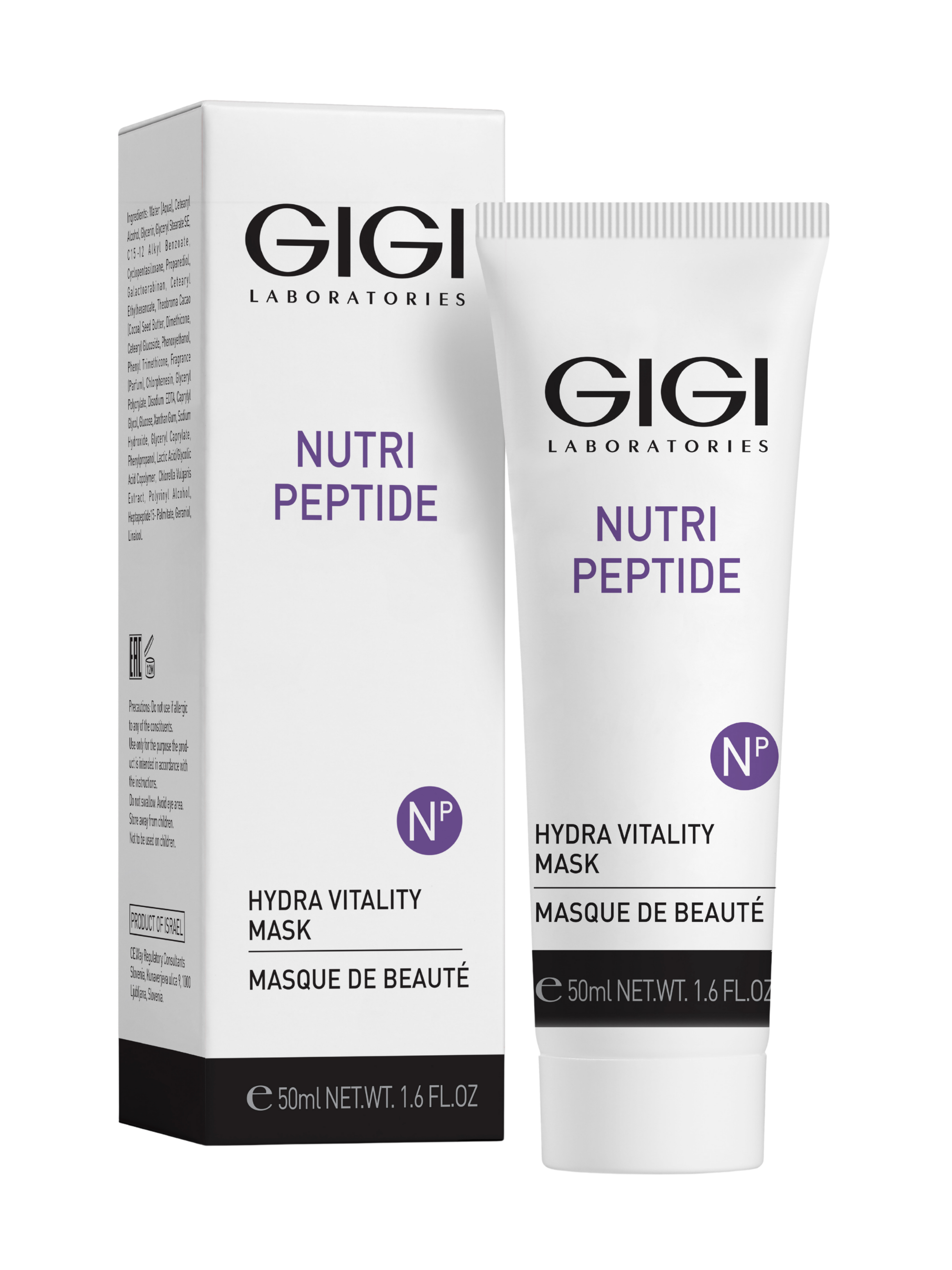 Hydratační vitalizační maska NUTRI PEPTIDE GIGI 50 ml