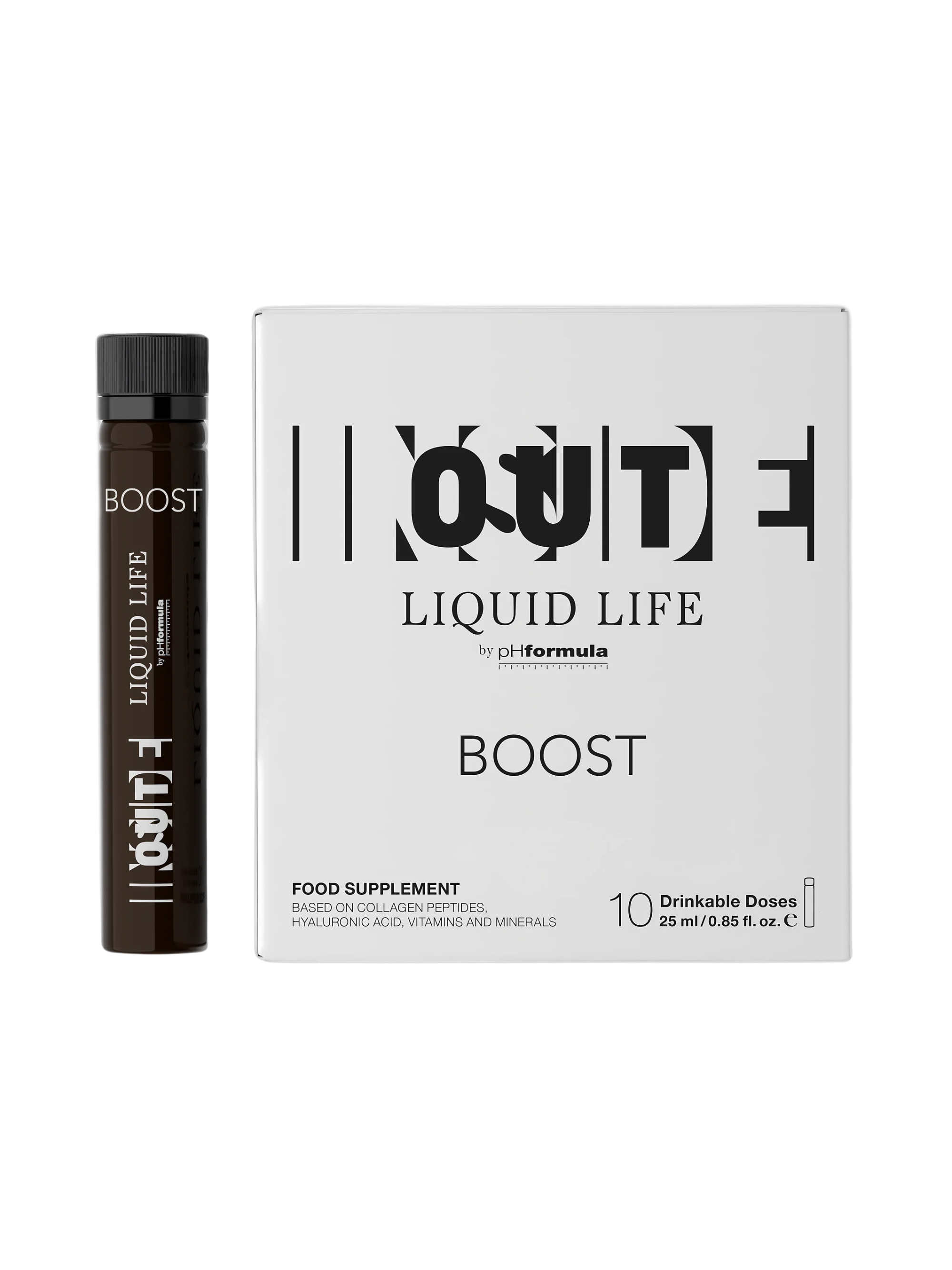 Tekutý doplněk stravy pro zpevnění pleti LIQUID LIFE boost 10 x 25 ml