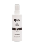 Ochranný tělový olej ve spreji SPF 15 OIL SUN RHEA 200 ml