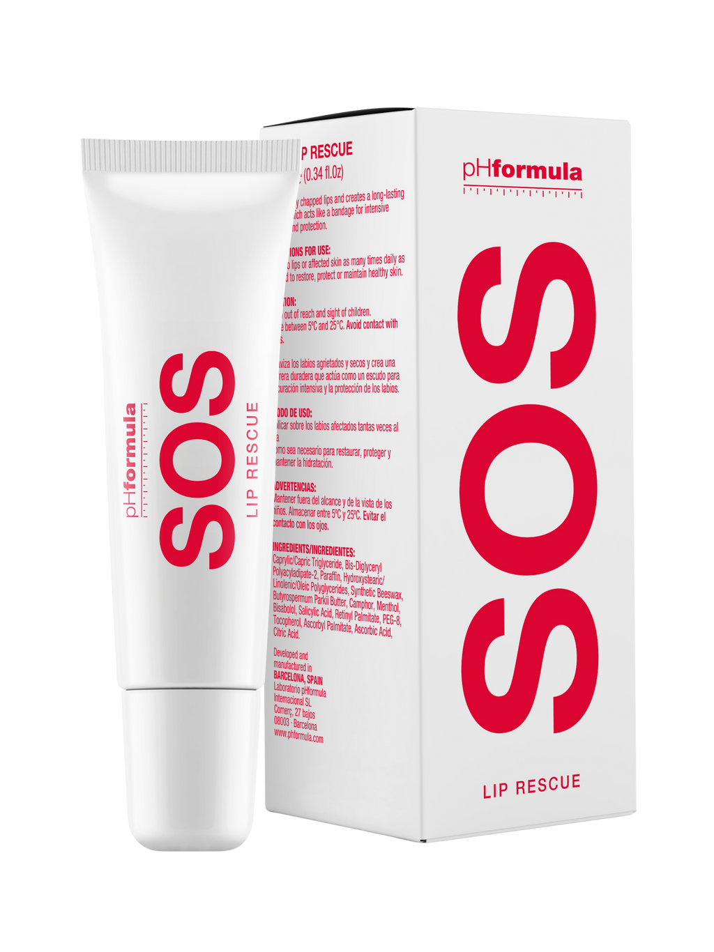 Hojivý balzám na rty SOS lip rescue pHformula 7 ml