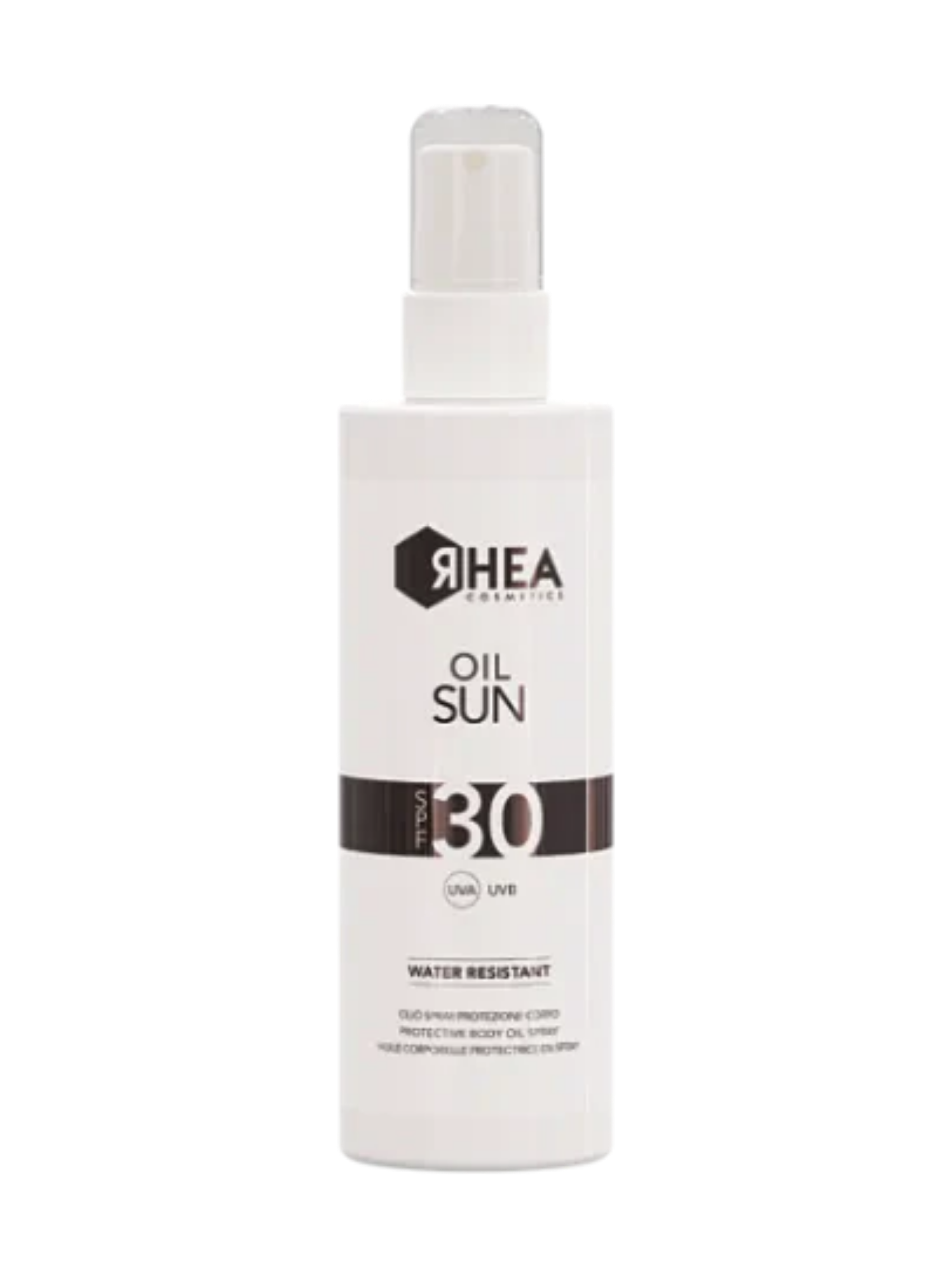 Ochranný tělový olej ve spreji SPF 30 OIL SUN RHEA 200 ml