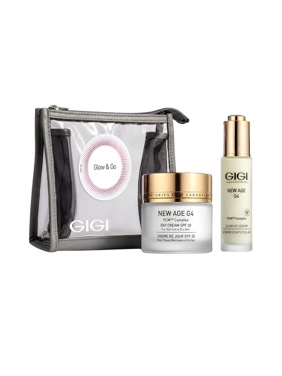 Rozjasňující dárková sada GLOW & GO NEW AGE G4 GIGI