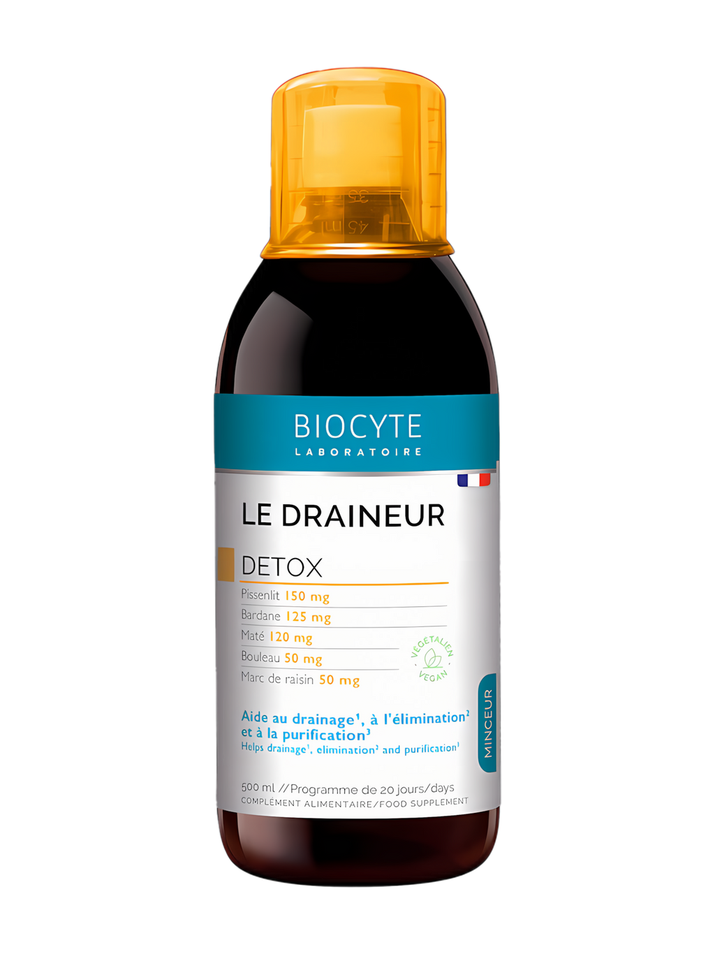Bylinný nápoj do režimu odlehčení Le Draineur Biocyte 500 ml