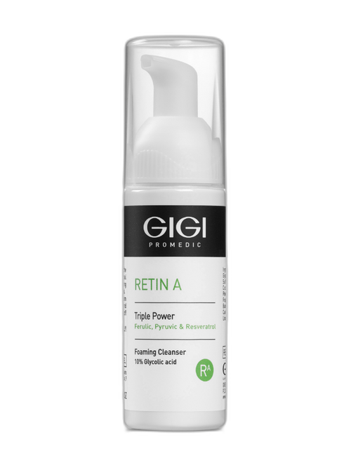 Čistící pěna s 10% kyselinou glykolovou Retin A GIGI 120 ml
