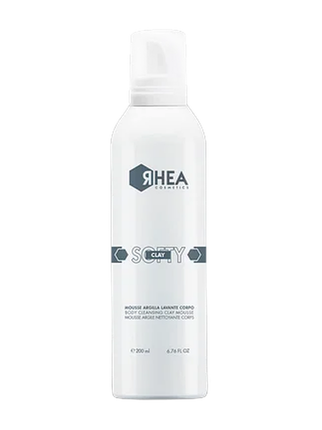 Čisticí tělová jílová pěna SoftyClay RHEA 200 ml