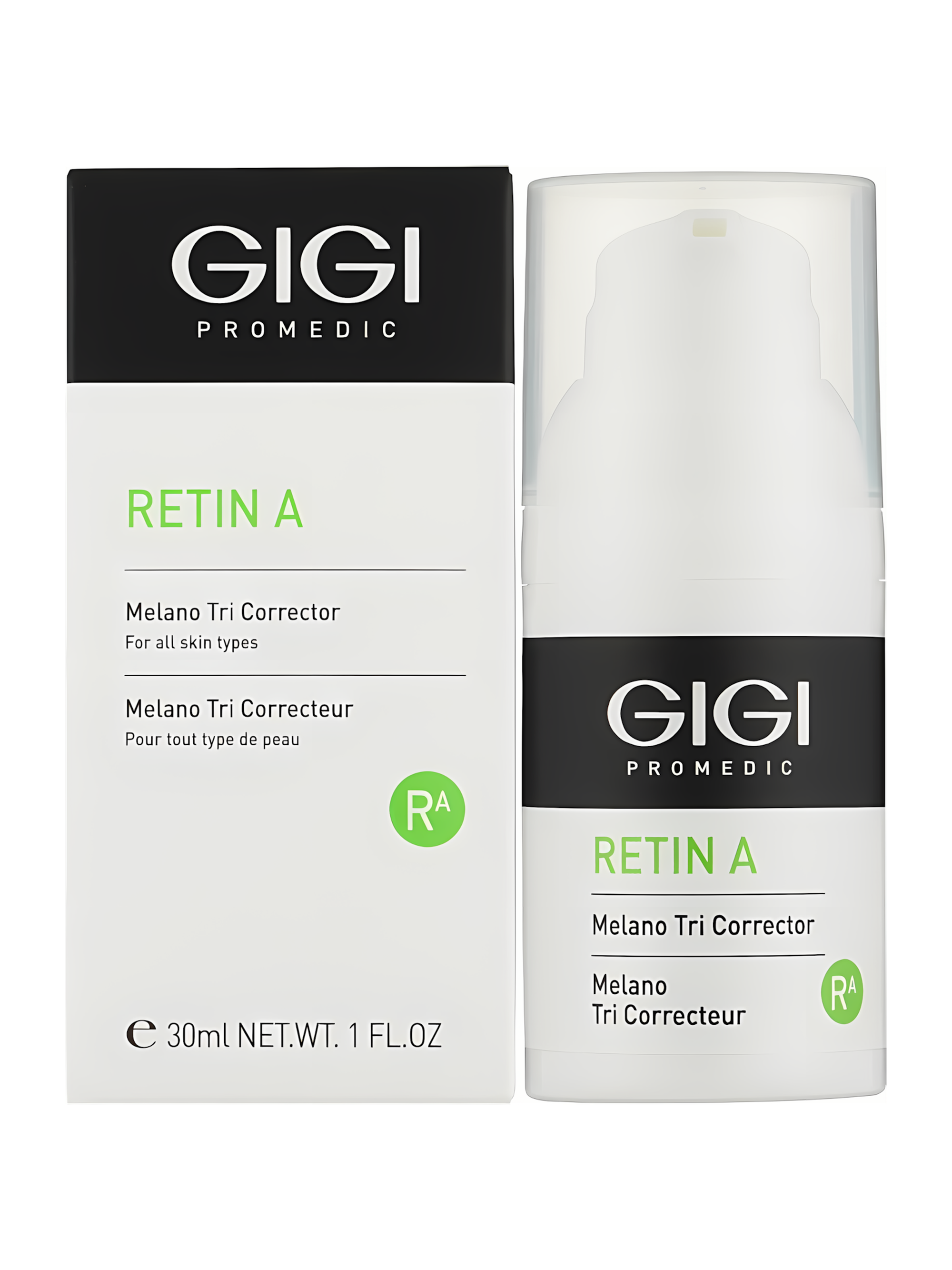 Intenzivní rozjasňující a regenerační krém MELANO TRI CORRECTOR Retin A GIGI 30 ml