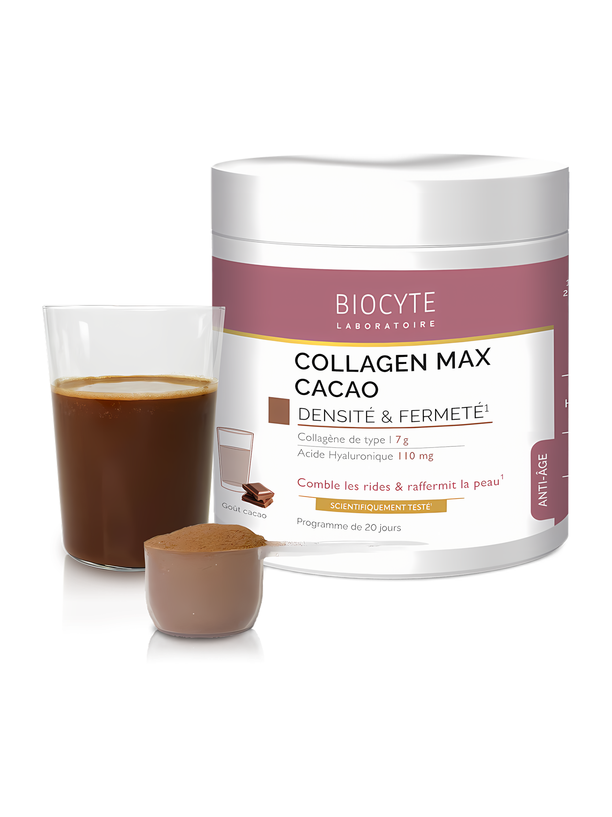 Kolagen na hydrataci a elasticitu pleti COLLAGEN MAX CACAO Biocyte 260 g