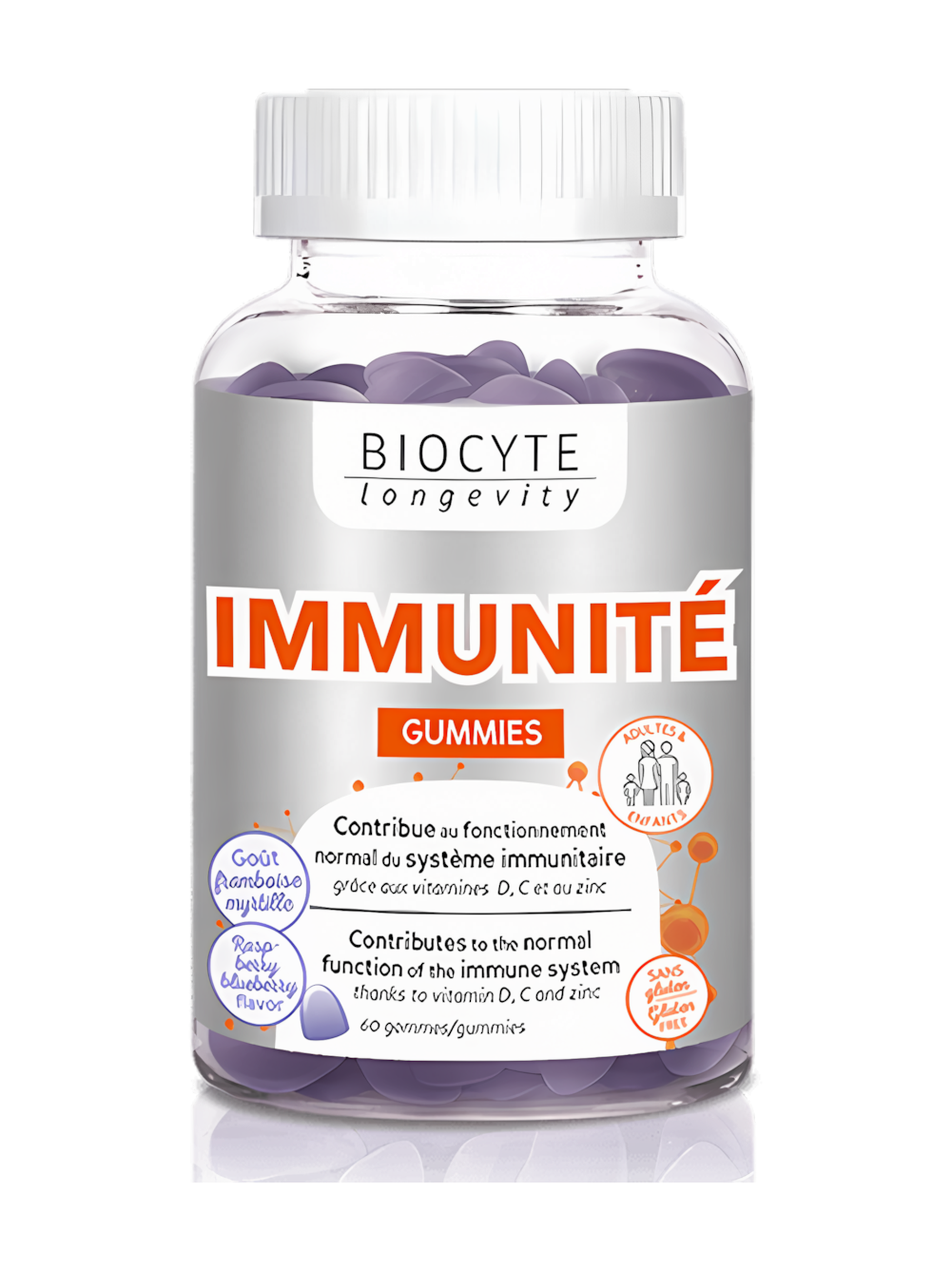 Na podporu imunity Immunite Gummies Biocyte 60 bonbonů