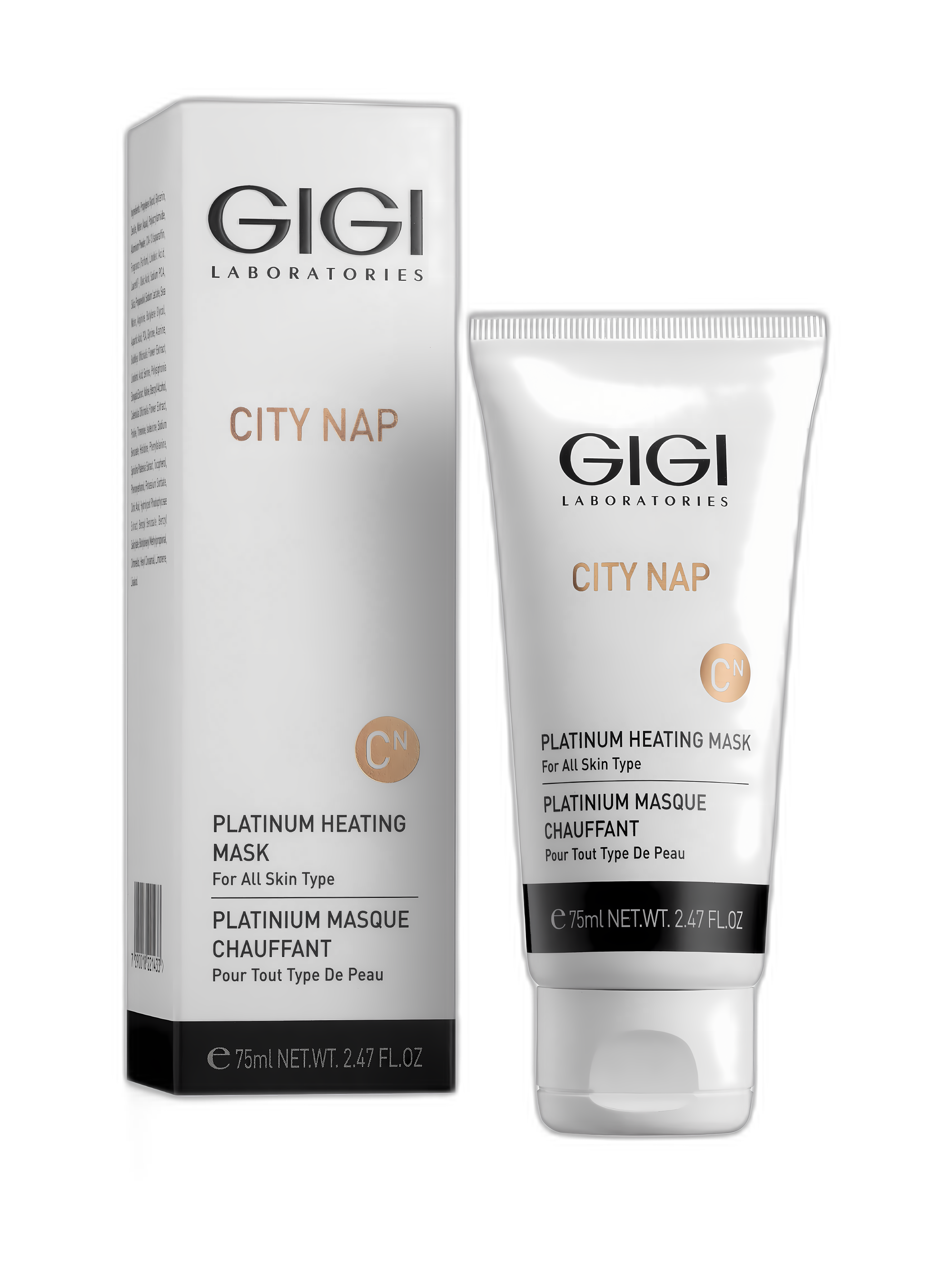 Platinová hřejivá maska CITY NAP GIGI 75 ml