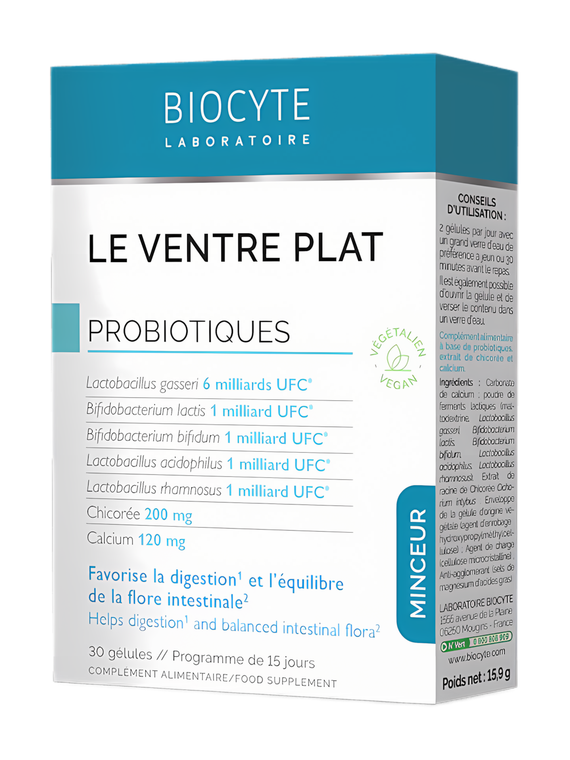Probiotika na nadýmání a trávení Le Ventre Plat Biocyte 30 kapslí