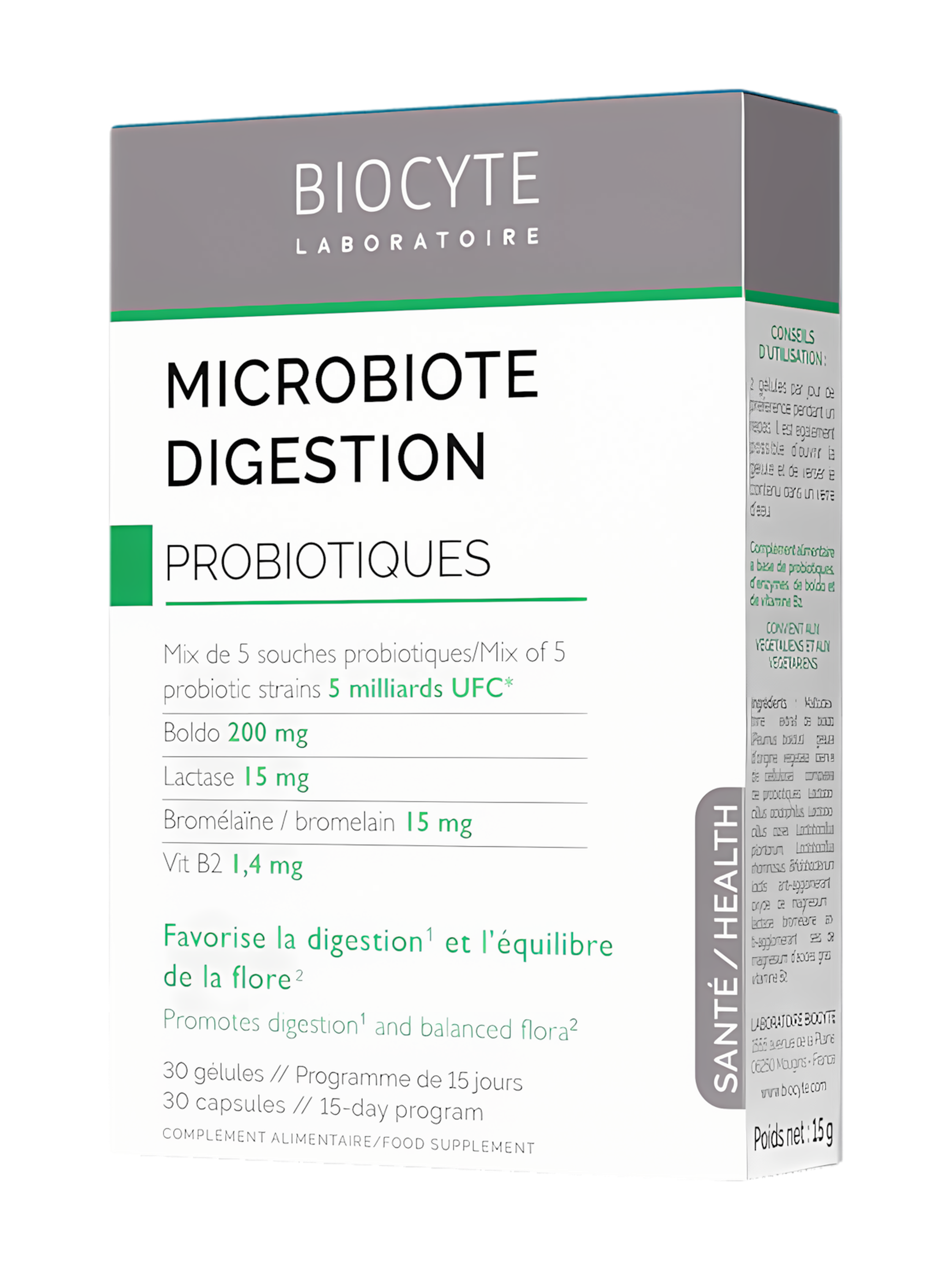 Probiotika na trávení Microbiote Digestion Biocyte 30 kapslí