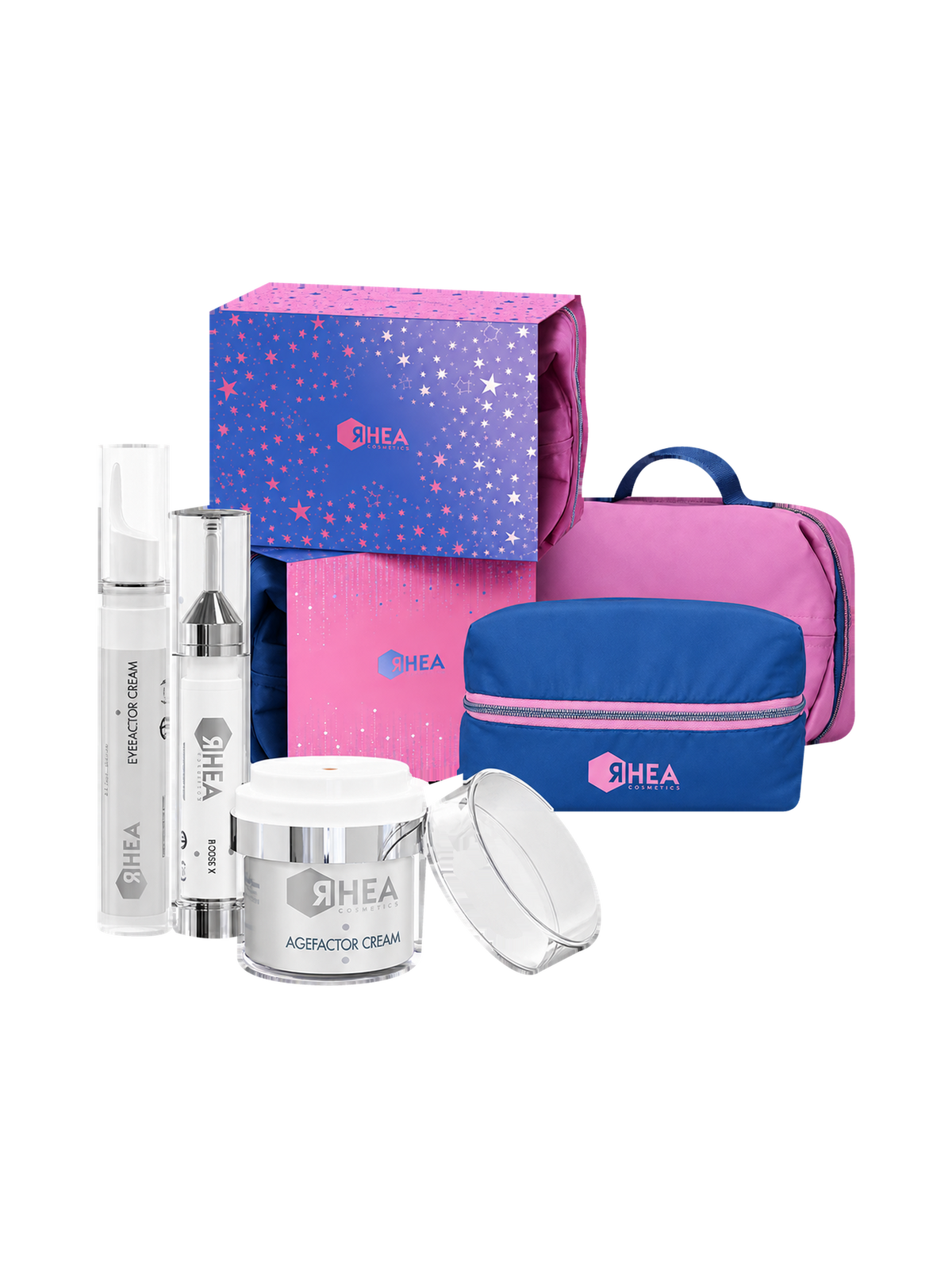 Revitalizační dárková sada WINTER DREAM VANITY CASE AGEFACTOR CREAM RHEA, produkt na průhledném pozadí