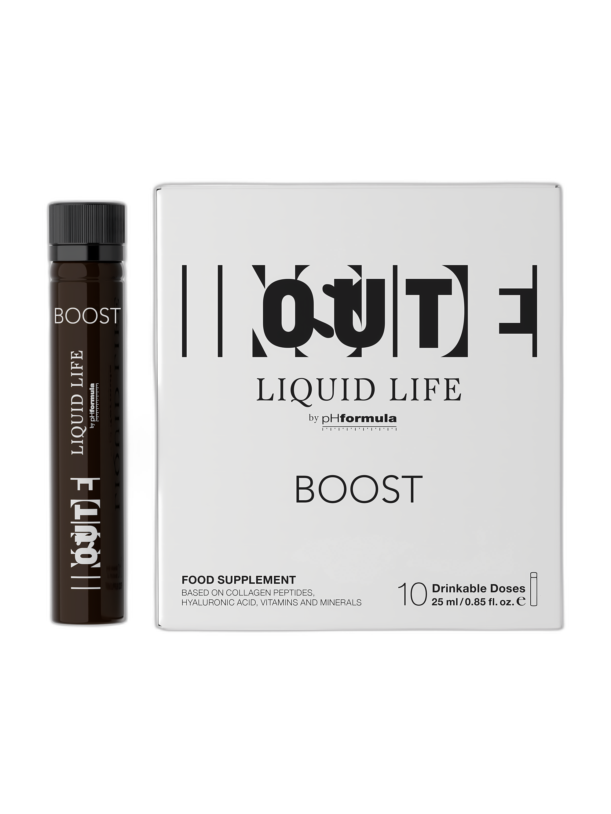 Tekutý doplněk stravy pro zpevnění pleti LIQUID LIFE boost 10 x 25 ml