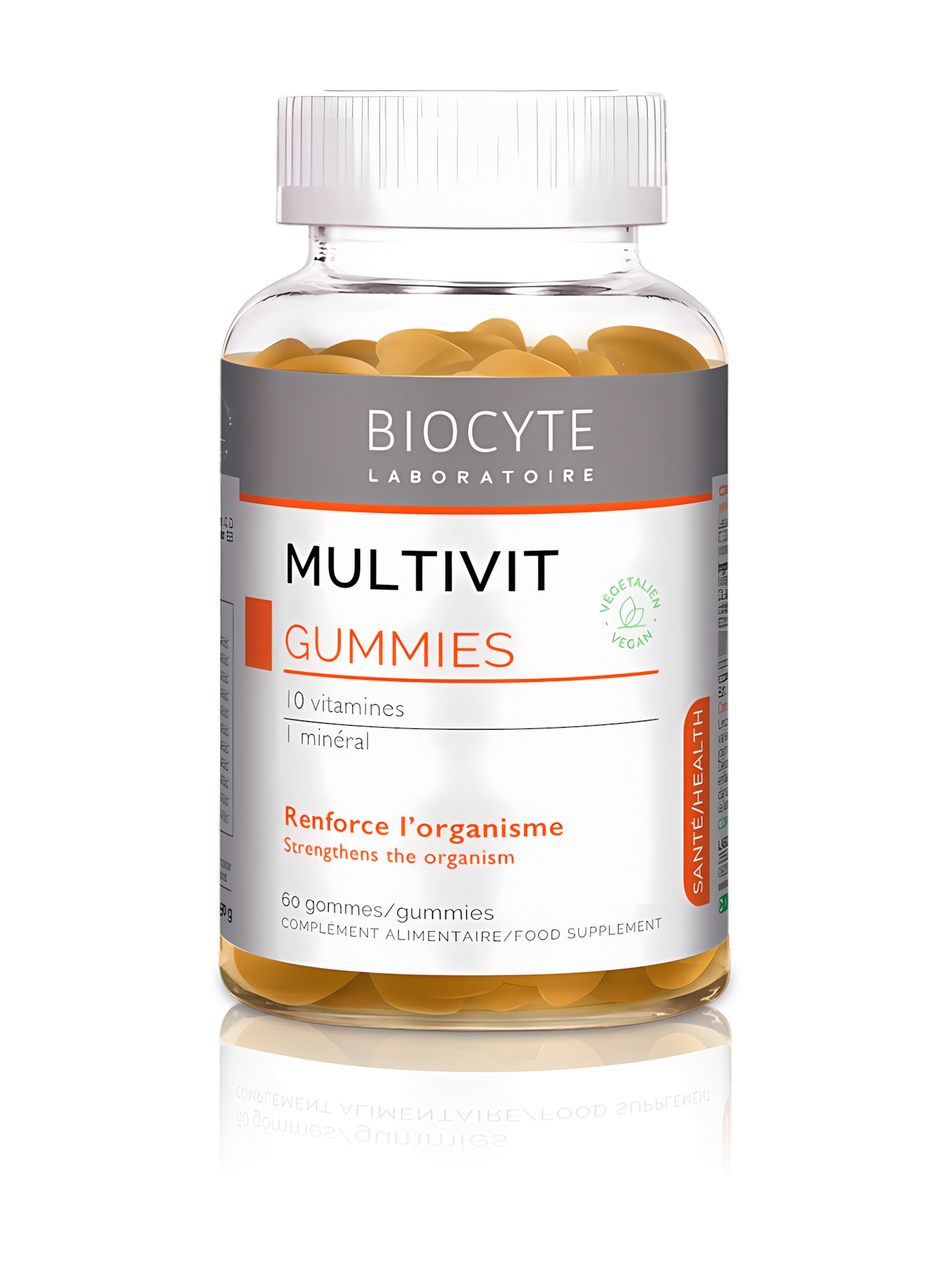 Vitamíny na energii a imunitu Multivit Gummies Biocyte 60 bonbonů